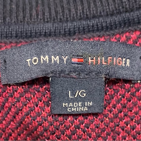 Tommy Hilfiger Pink/Purple/Navy Sweater L - Picture 5 of 5